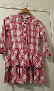 American Girl plaid cotton flannel western dress